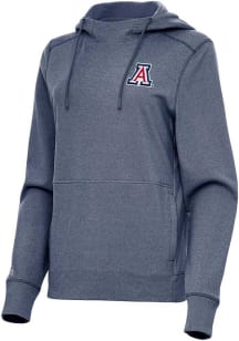 Antigua Arizona Wildcats Womens Navy Blue Justice Hooded Sweatshirt