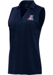 Antigua Arizona Wildcats Womens Navy Blue Layout Polo Shirt
