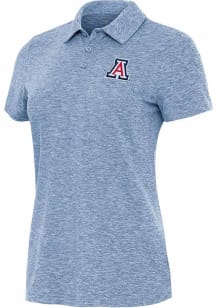 Antigua Arizona Wildcats Womens Blue Matter Short Sleeve Polo Shirt