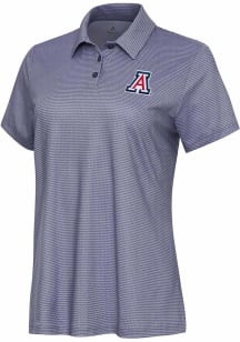 Antigua Arizona Wildcats Womens White Rings Short Sleeve Polo Shirt