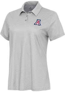 Antigua Arizona Wildcats Womens White Rings Short Sleeve Polo Shirt