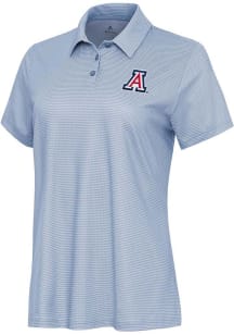 Antigua Arizona Wildcats Womens White Rings Short Sleeve Polo Shirt