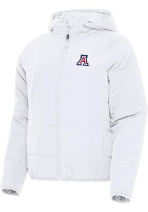 Antigua Arizona Wildcats Womens White Universe Filled Jacket