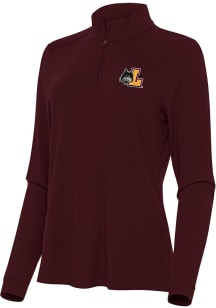 Antigua Loyola Ramblers Womens Maroon Intent Qtr Zip