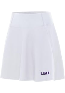Antigua LSU Tigers Womens White Chip Skort Skirt