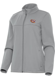 Antigua LSU Tigers Womens Grey Tigers Eye Links Light Weight Jacket