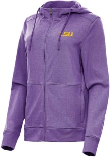 Antigua LSU Tigers Womens Purple Seeker Long Sleeve Full Zip Jacket