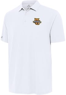 Antigua Marquette Golden Eagles Mens White Era Short Sleeve Polo