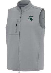 Antigua Michigan State Spartans Mens Grey Demand Sleeveless Jacket