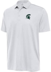 Antigua Michigan State Spartans Mens White Ellipse Short Sleeve Polo
