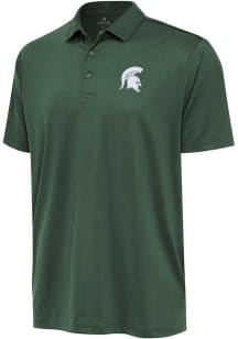 Antigua Michigan State Spartans Mens Green Ellipse Short Sleeve Polo