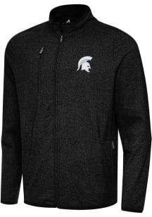Antigua Michigan State Spartans Mens Black Hold Up Light Weight Jacket