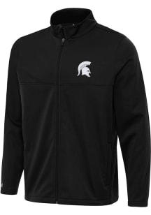 Antigua Michigan State Spartans Mens Black Links 2 Light Weight Jacket