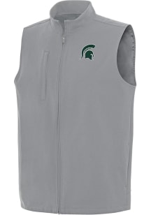 Antigua Michigan State Spartans Mens Grey Regard Sleeveless Jacket