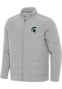 Antigua Michigan State Spartans Mens Grey Swelter Filled Jacket