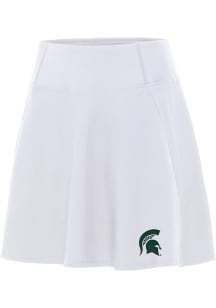 Antigua Michigan State Spartans Womens White Chip Skort Skirt