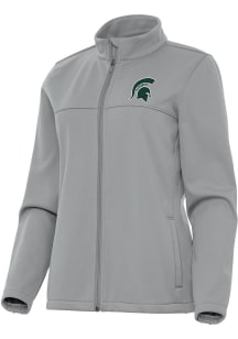 Antigua Michigan State Spartans Womens Grey Links Light Weight Jacket