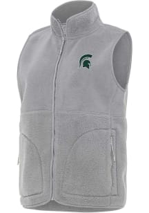 Antigua Michigan State Spartans Womens Grey Nostalgic Vest