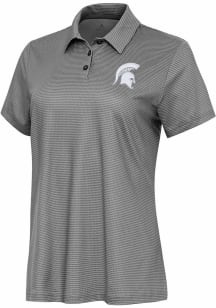 Antigua Michigan State Spartans Womens White Rings Short Sleeve Polo Shirt