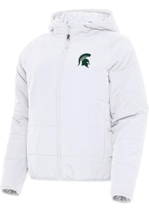Antigua Michigan State Spartans Womens White Universe Filled Jacket