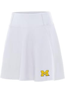 Antigua Michigan Wolverines Womens White Chip Skort Skirt