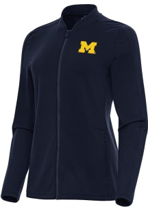 Antigua Michigan Wolverines Womens Blue Continual Light Weight Jacket