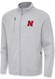 Antigua Nebraska Cornhuskers Mens Grey Hold Up Light Weight Jacket