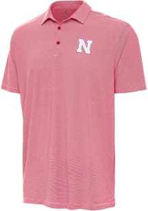 Antigua Nebraska Cornhuskers Mens Red Twine Short Sleeve Polo