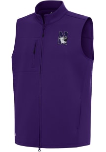 Antigua Northwestern Wildcats Mens Purple Demand Sleeveless Jacket