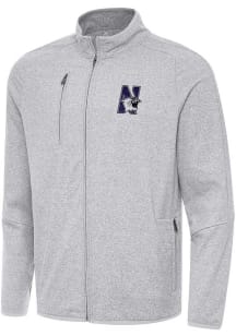 Antigua Northwestern Wildcats Mens Grey Hold Up Light Weight Jacket