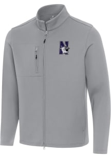 Antigua Northwestern Wildcats Mens Grey Objection Light Weight Jacket