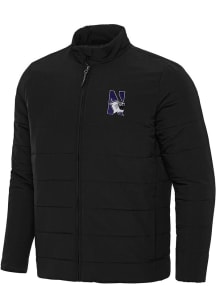 Antigua Northwestern Wildcats Mens Black Swelter Filled Jacket