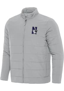 Antigua Northwestern Wildcats Mens Grey Swelter Filled Jacket