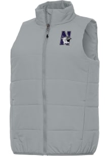 Antigua Northwestern Wildcats Womens Grey Experience Vest