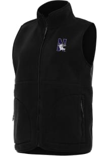 Antigua Northwestern Wildcats Womens Black Nostalgic Vest