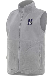 Antigua Northwestern Wildcats Womens Grey Nostalgic Vest