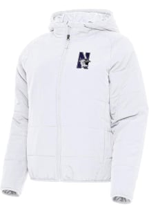 Antigua Northwestern Wildcats Womens White Universe Filled Jacket