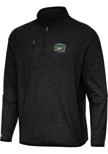 Antigua Ohio Bobcats Mens Black Certain Long Sleeve Qtr Zip Pullover