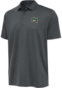 Antigua Ohio Bobcats Mens Grey Ellipse Short Sleeve Polo