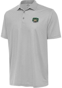 Antigua Ohio Bobcats Mens White Rings Short Sleeve Polo