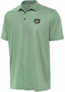 Antigua Ohio Bobcats Mens White Rings Short Sleeve Polo