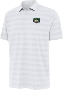Antigua Ohio Bobcats Mens White Tunnel Short Sleeve Polo