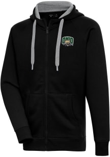 Antigua Ohio Bobcats Mens Black Victory Long Sleeve Full Zip Jacket