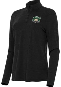 Antigua Ohio Bobcats Womens Black Bright Qtr Zip