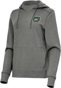 Antigua Ohio Bobcats Womens Black Justice Hooded Sweatshirt