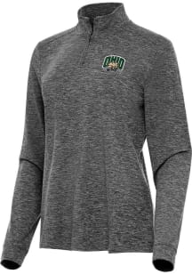 Antigua Ohio Bobcats Womens Black Mentor Qtr Zip Pullover