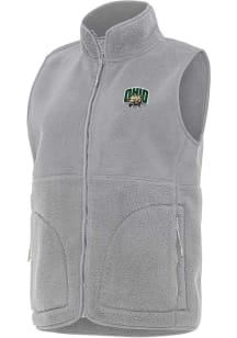 Antigua Ohio Bobcats Womens Grey Nostalgic Vest