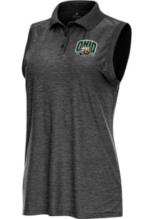 Antigua Ohio Bobcats Womens Black Recap Polo Shirt