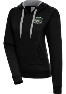 Antigua Ohio Bobcats Womens Black Victory Hooded Sweatshirt
