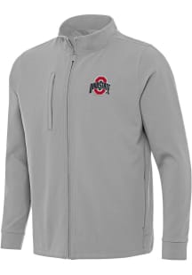 Antigua Ohio State Buckeyes Mens Grey Regard Light Weight Jacket